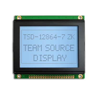 128X64 Cob Led 모듈 ST7920 드라이버 STN 6시 보기 그래픽