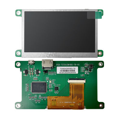 HDMI 인터페이스 800x480 결의안 TFT LCD 디스플레이 4.3 인치 ST7262E43