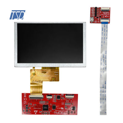 UART는 전기 용량 Tft LCD 디스플레이 모듈 800x480 Hmi 5 인치를 조화시킵니다