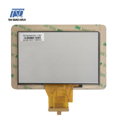 자동차 등급 IPS TFT LCD 디스플레이 4.3 인치 800x480 Transmissive\