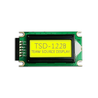 ST7066U-01 문자 LCD 모듈 1202 STN YG 모드 45x15.5mm 보기 영역