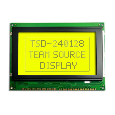 240X128 STN은 푸른 긍정적 COB 그래픽 흑백 LCD 스크린 디스플레이 모듈을 노랗게 합니다